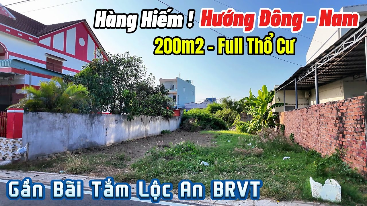 Hàng Hiếm !! 200m2 Gần Bãi Tắm Lộc An - BRVT Khu Dân Cư Đông Kín Giá Rẻ Chỉ 2 Tỷ xx? 