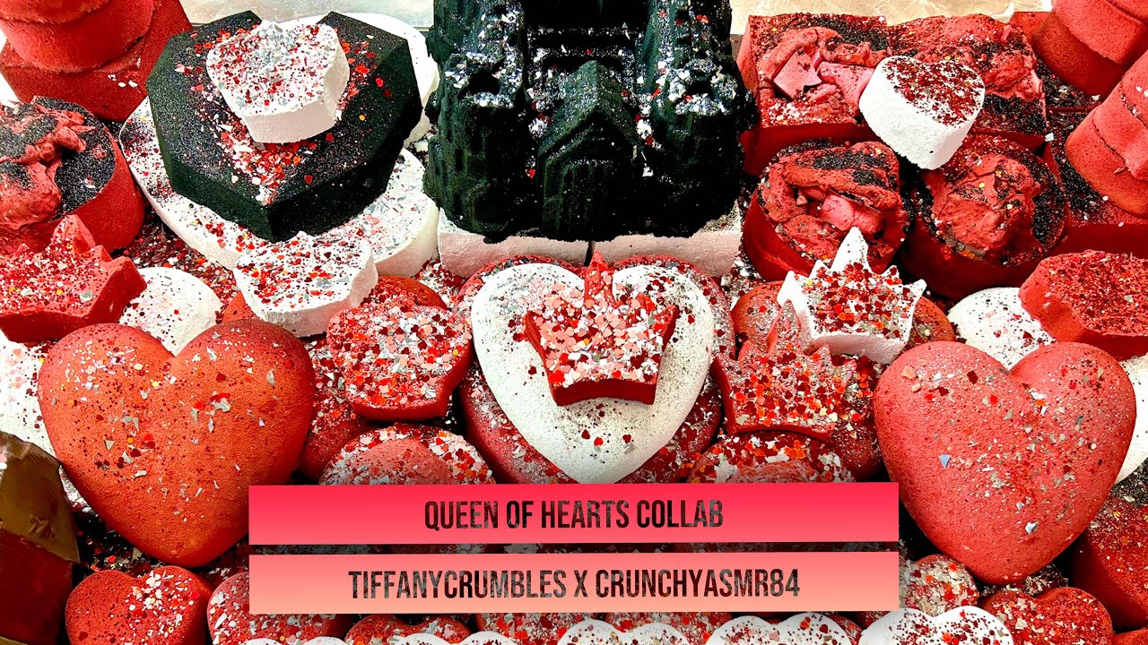 Queen of Hearts Collab 👸🏼👑👸🏽| @CrunchyASMR84 | Dusty | Dyed Chalk | ASMR | NO EDITS OR REPOSTS OAP 