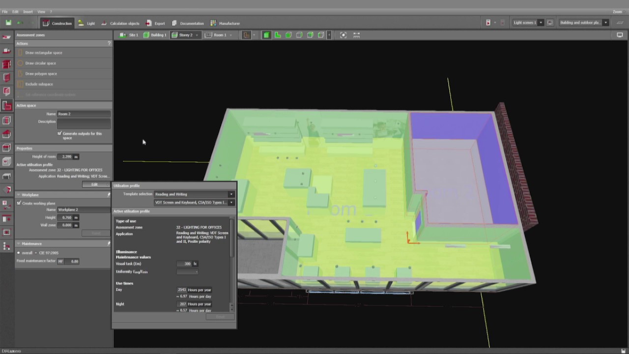 DIALux evo 7 &mdash; Using standards from the IESNA lighting handbook