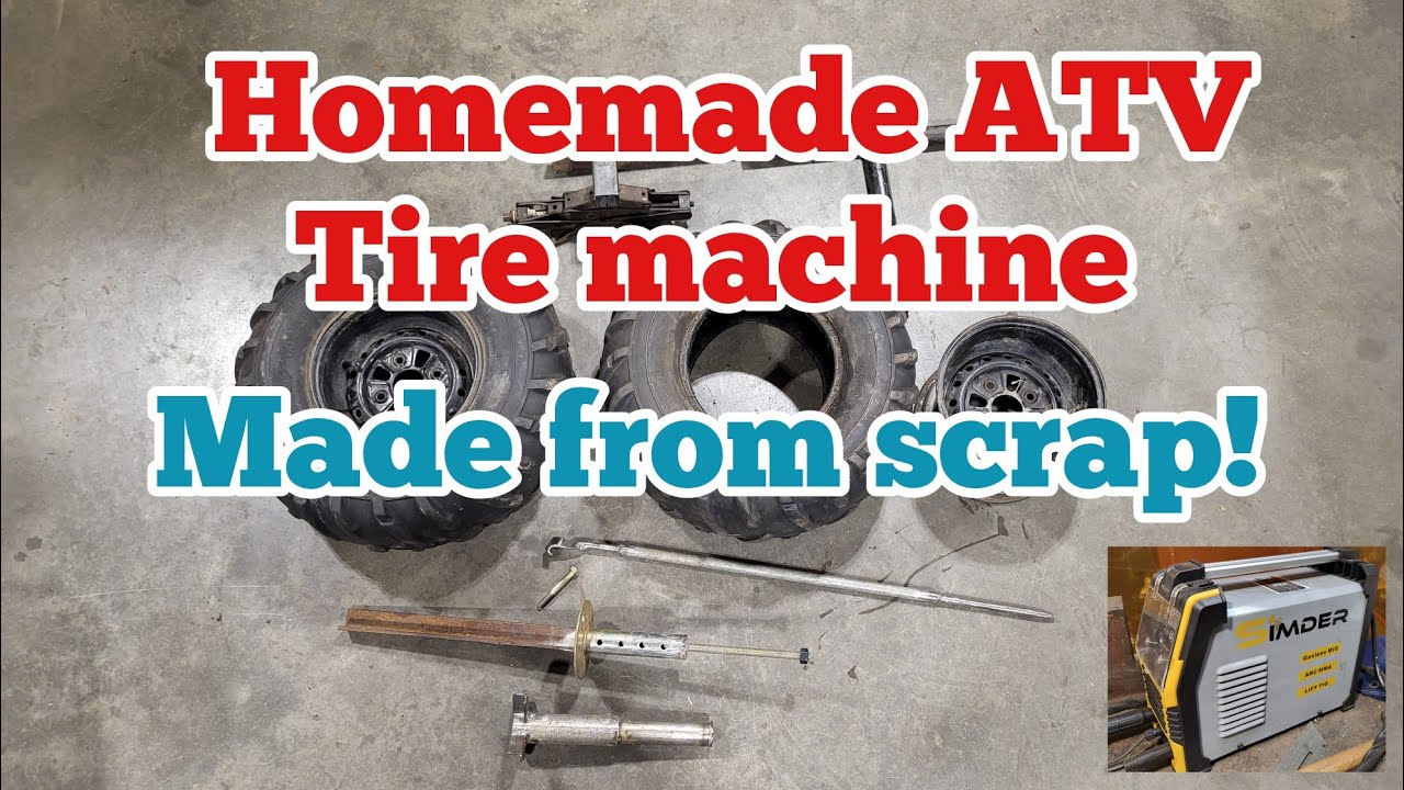 Homemade ATV Tire machine. Made from scrap!