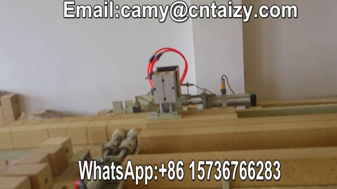 Automatic wood pallet press and cutting machine 2