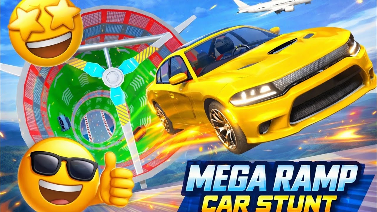 😱Spider-Man Mega Ramp Car Stunt Racing 🚗