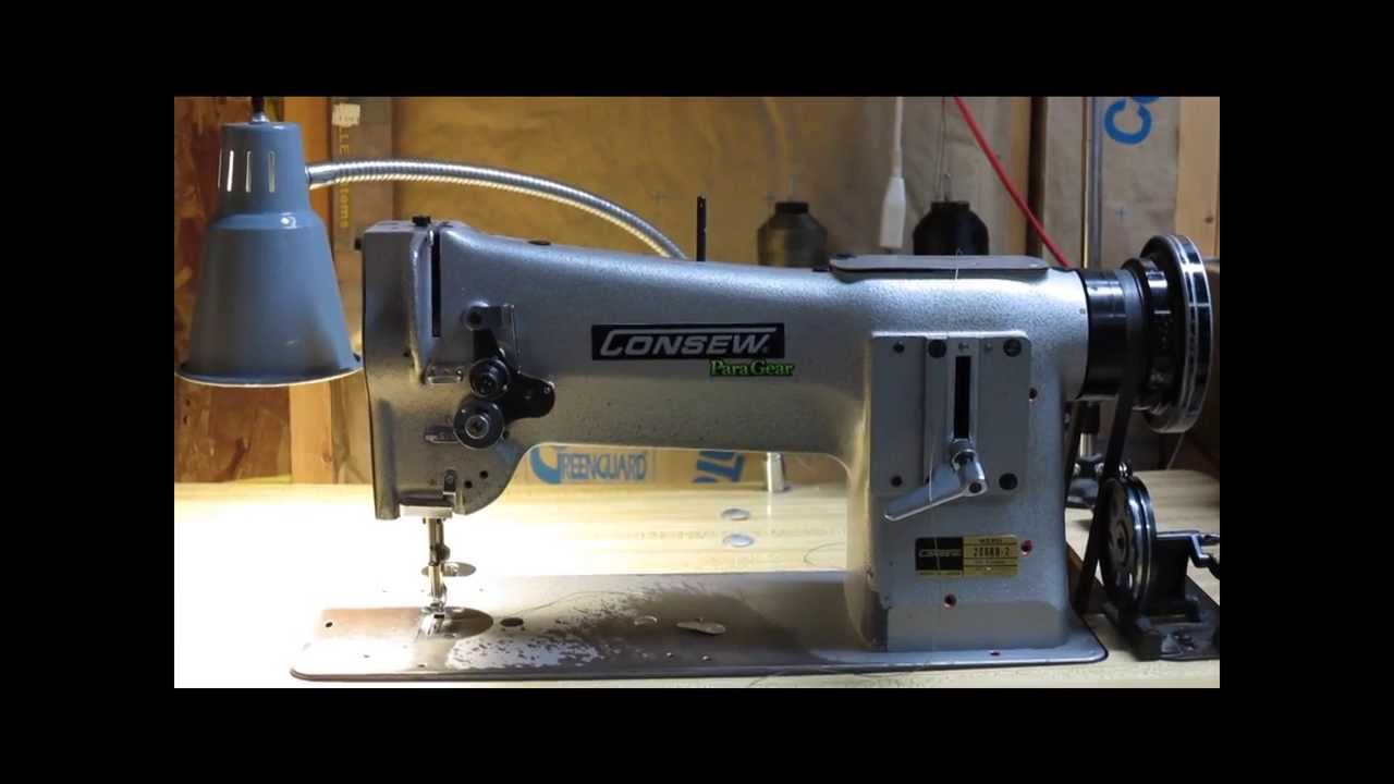 Threading a Consew 206RB Series Walking Foot Industrial Sewing Machine 206RB-2