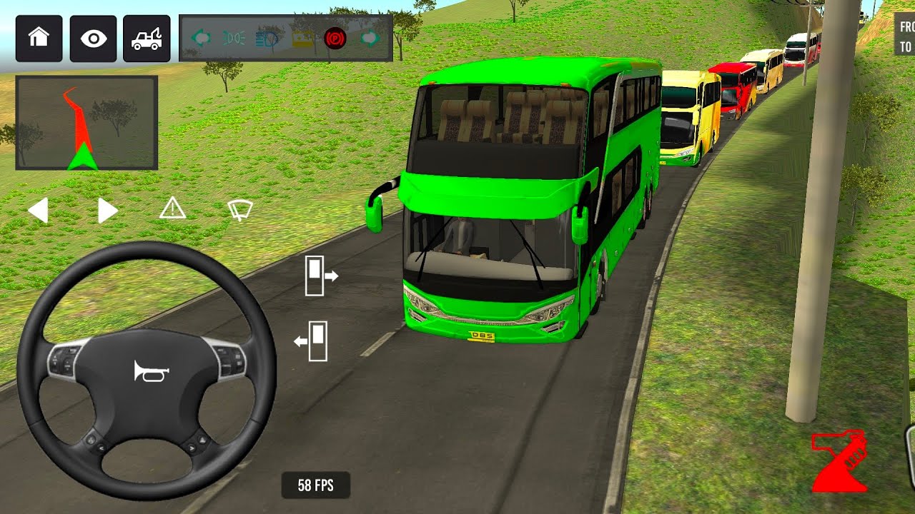euro coach bus simulator 🤩🚌|| new coach bus simulator part- 19 Android gameplay
