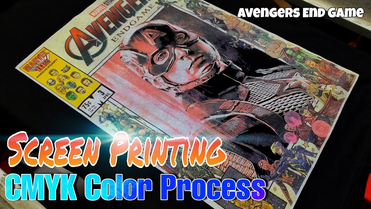 [SCREEN PRINTING] CMYK COLOR PROCESS - AVENGERS