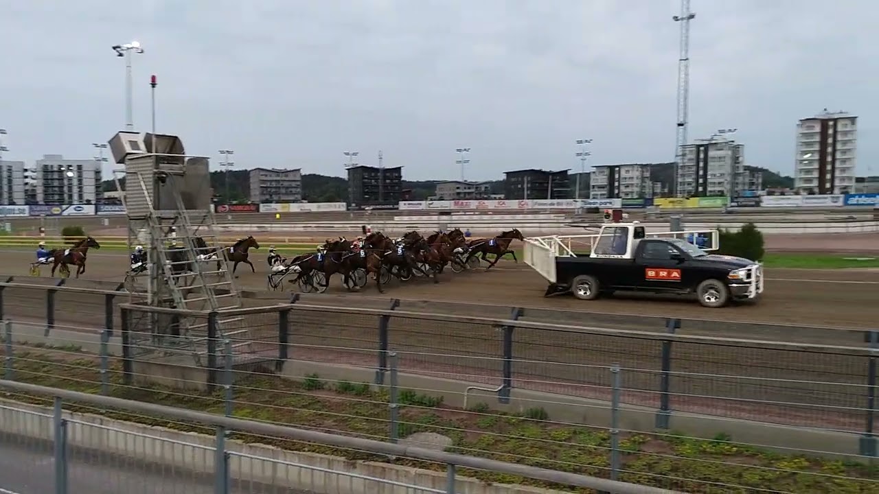 Horse Racing 2018 Gothenburg &Aring;by Racetrack