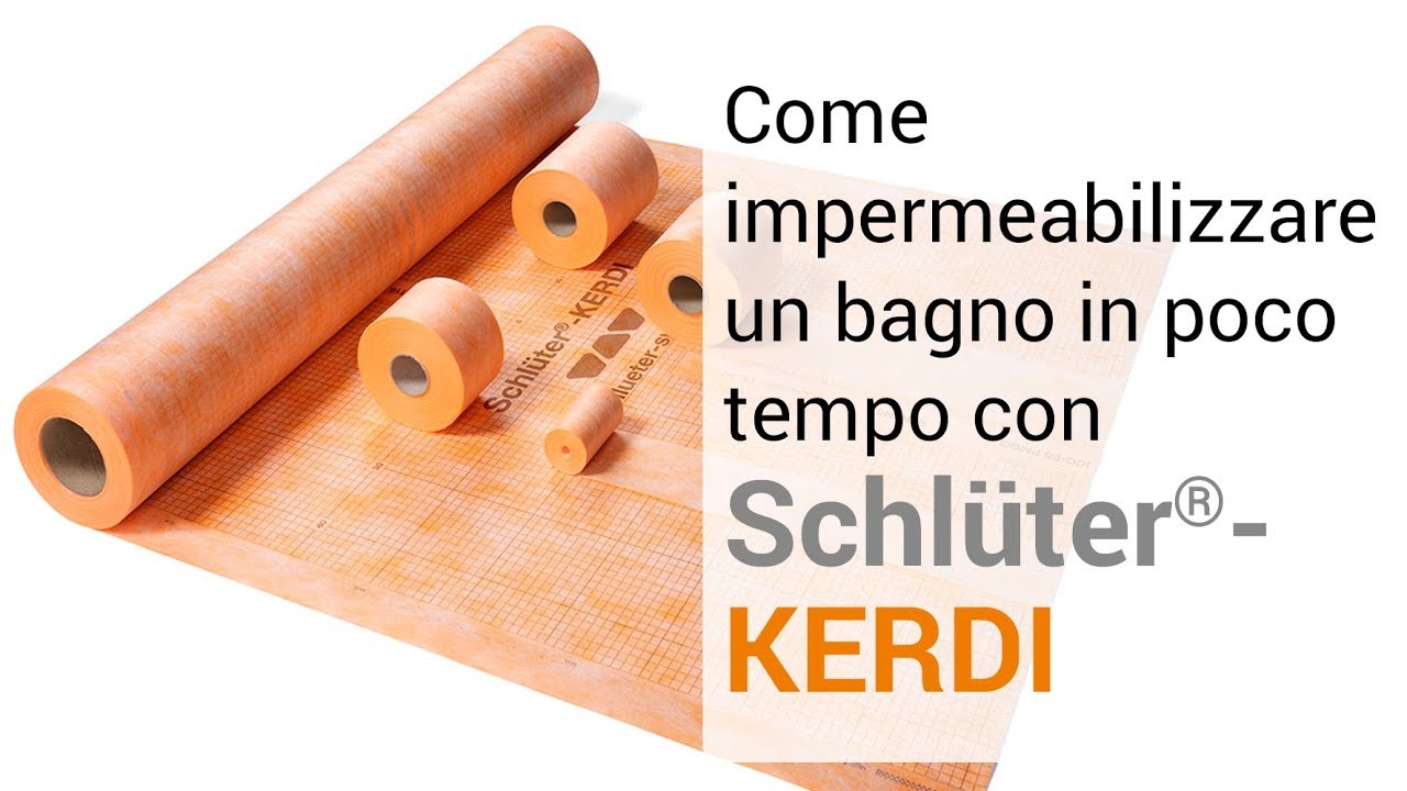 Come impermeabilizzare un bagno in poco tempo con Schlüter®-KERDI