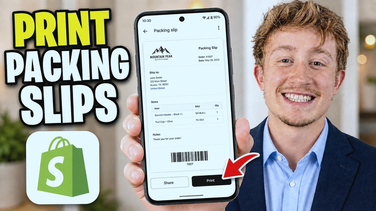 How To Print Shopify Packing Slips On Android - Full Guide