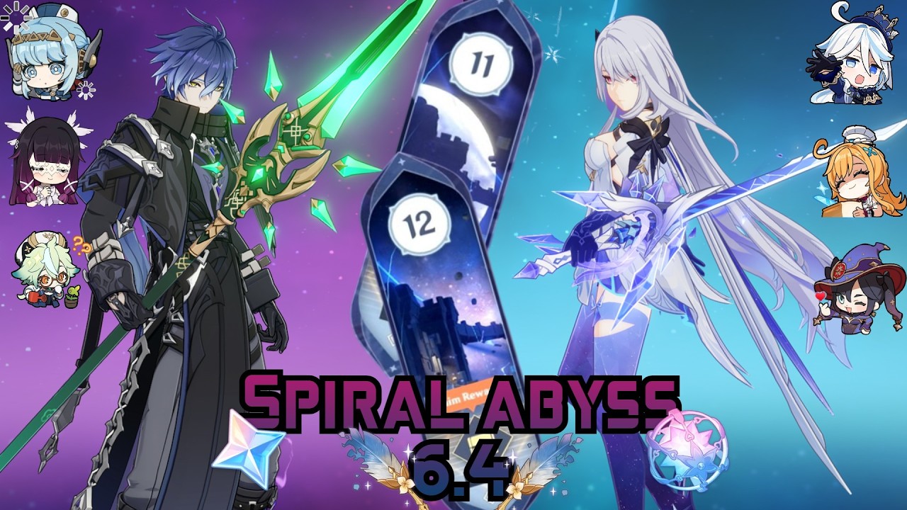My skirk and flins destroy 🔥Spiral Abyss 6.4 😱