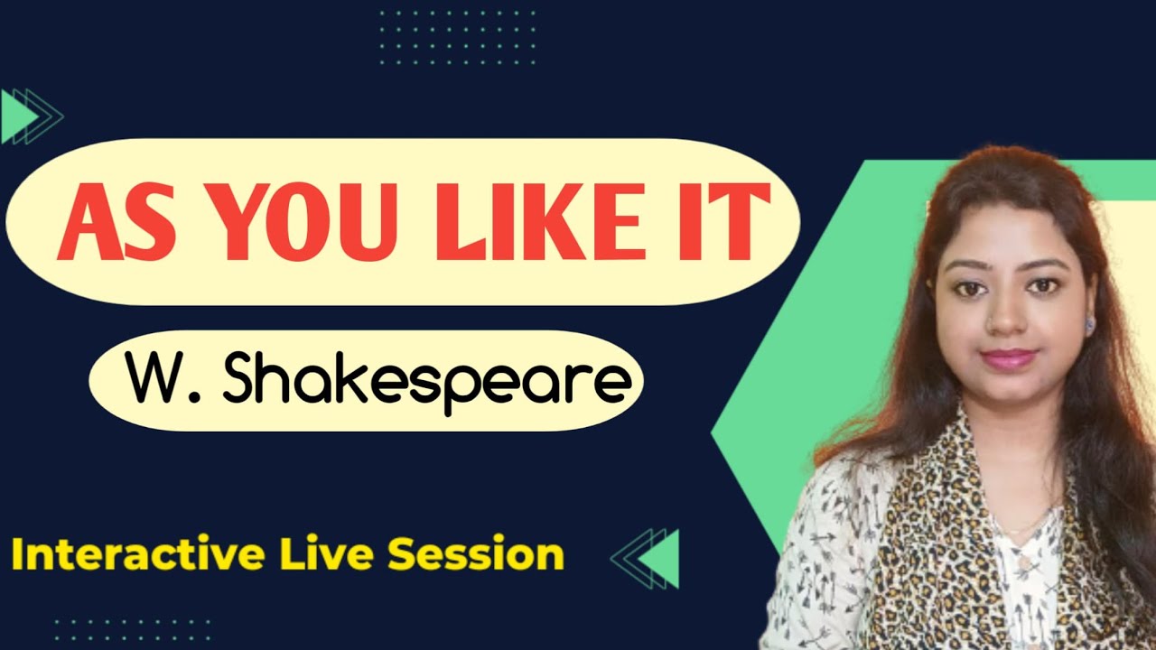 As You Like It Drama by William Shakespeare | As you like it_Shakesepare | WBPSC Teacher recruitment