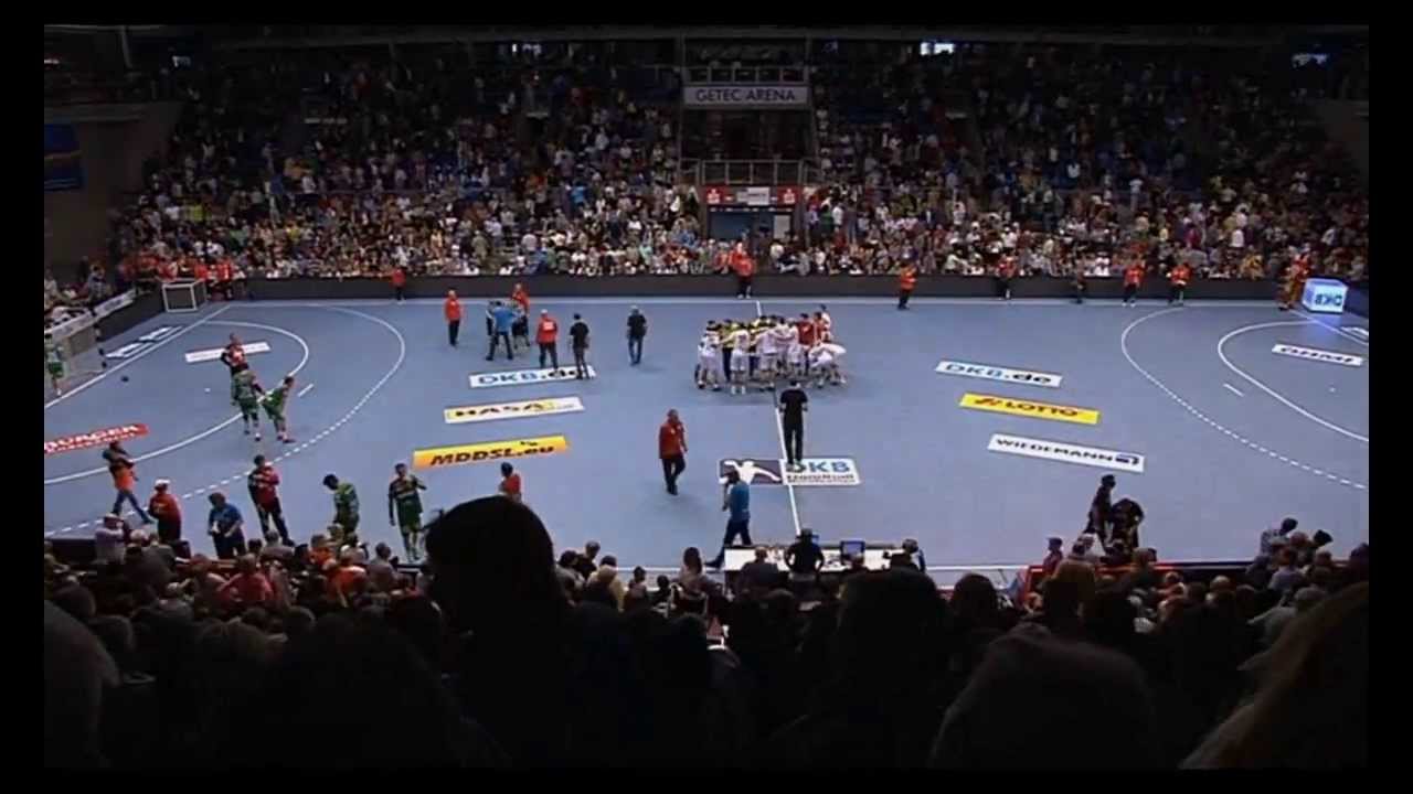 Paraden von Silvio Heinevetter beim Spitzenspiel Füchse Berlin - SC Magdeburg  (25:23)