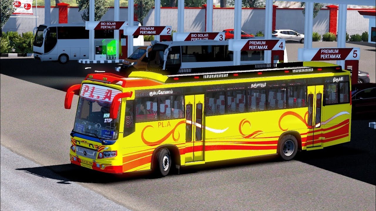 PL.A Bus Drive on icrf Traffic/PL.A v2 Euro truck simulator 2 ..