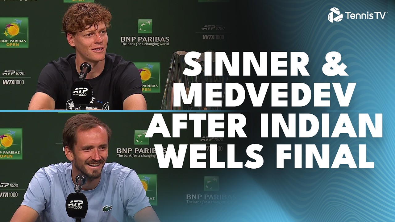 Jannik Sinner and Daniil Medvedev Speak In Press Conferences After 2026 Indian Wells Final 🗣️