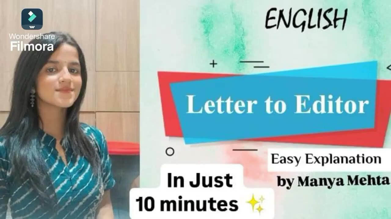 letter to editor | format | easy explanation | formal letter writing with example #lettertoeditor