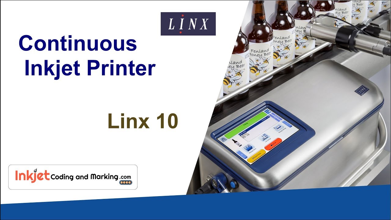 Continuous Inkjet Printer - Linx 10 Printing Technologies