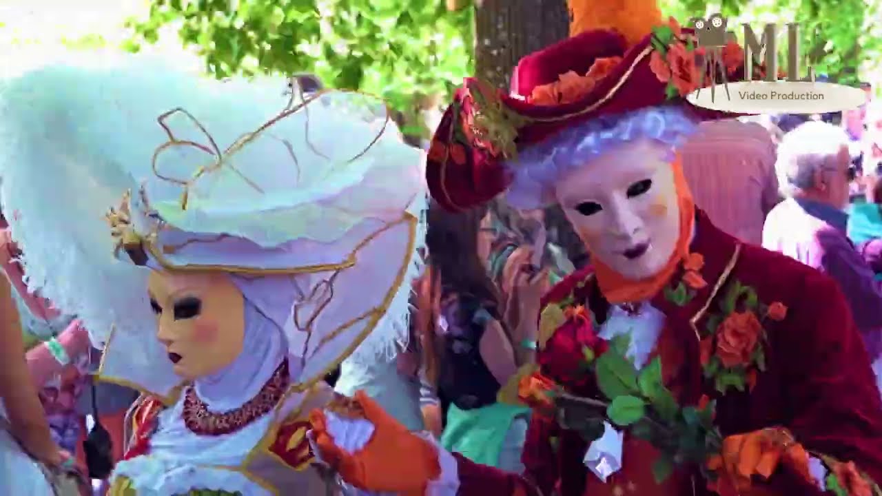 Les costumés de Venise aux jardins d'Annevoie 2023