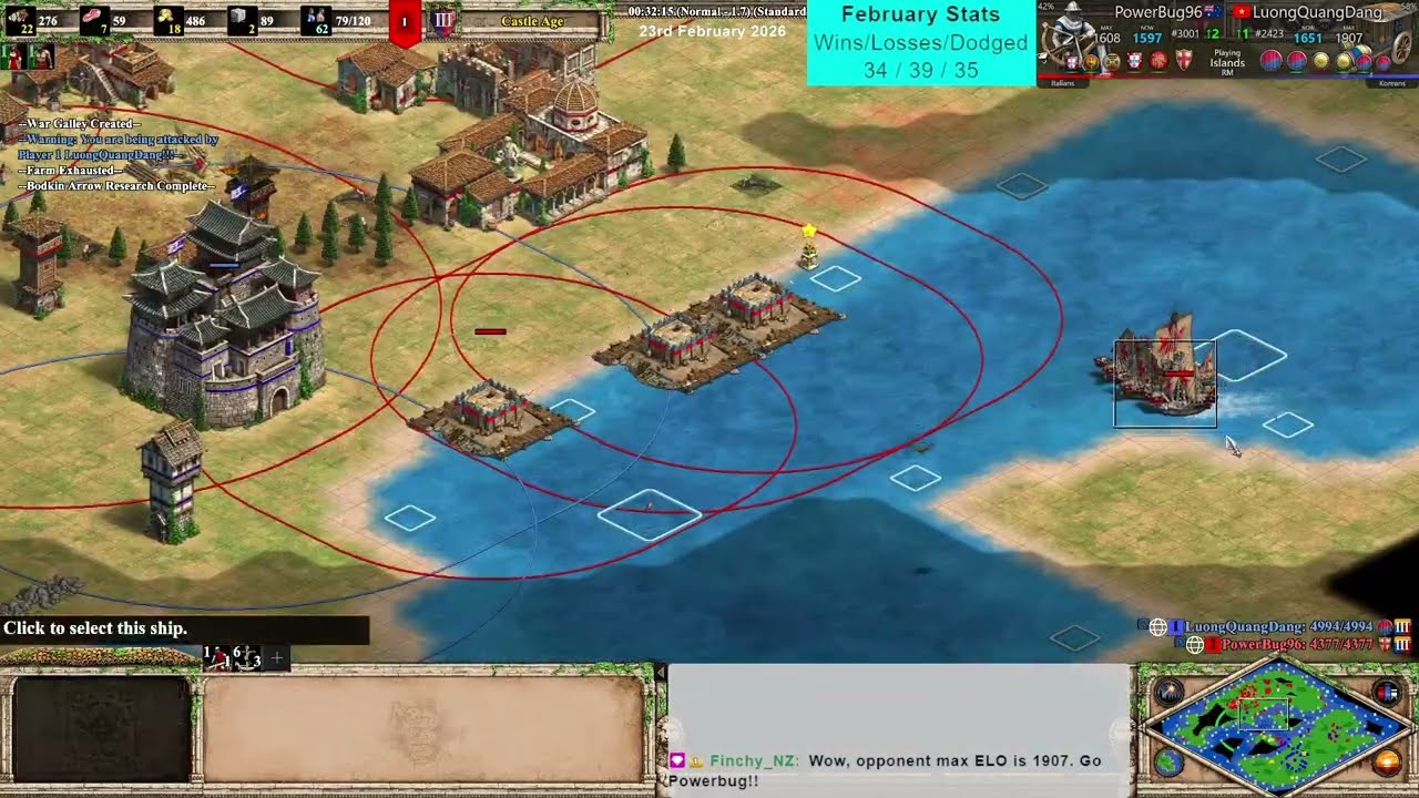 RM 1v1 Islands | Italians vs Koreans | AoE2