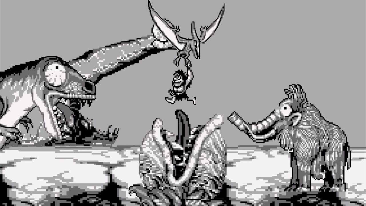 Joe & Mac: Caveman Ninja (Game Boy) All Bosses (No Damage)