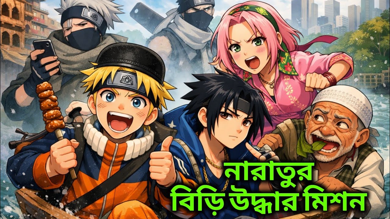 Naruto Funny Dubbing Bangla 😂 | Land of Waves Mission Full Comedy | Naruto Episode 6 Bangla Funny 
