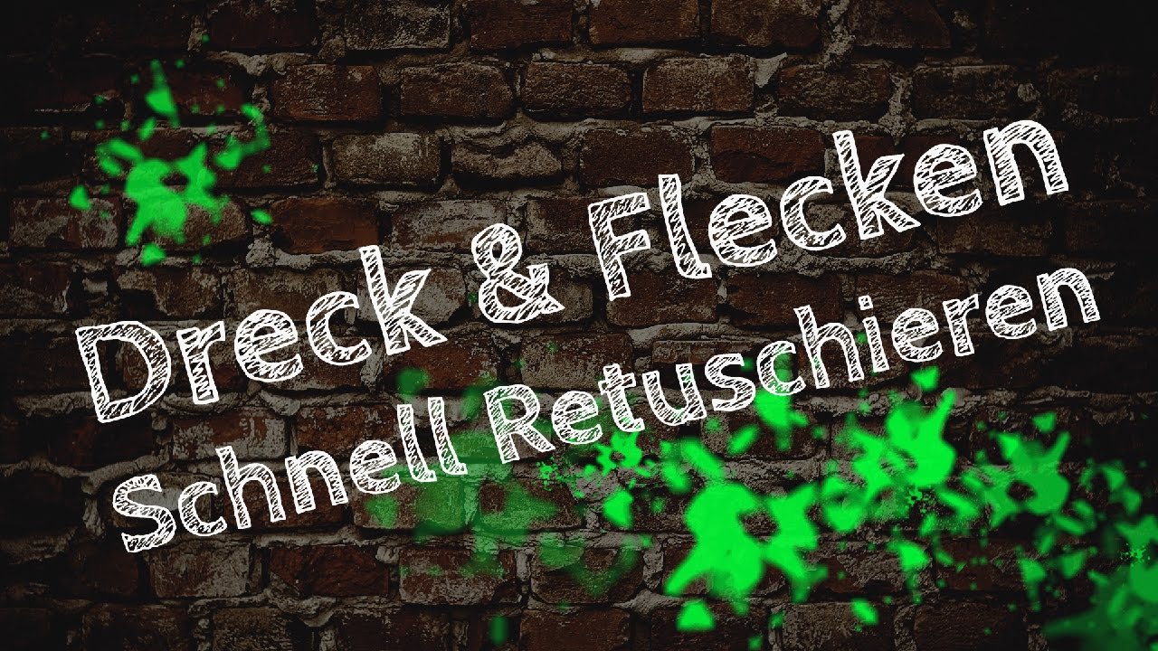 Die schnellste Methode um feinen Dreck und Flecken zu entfernen - Photoshop Quicktipp für Retusche