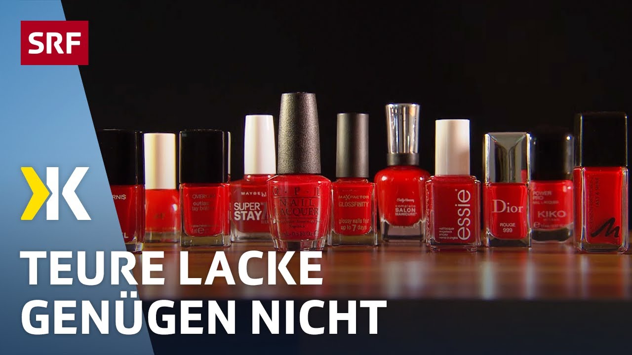 Roter Nagellack im Test: Günstige halten besser |   2017 | Kassensturz | SRF