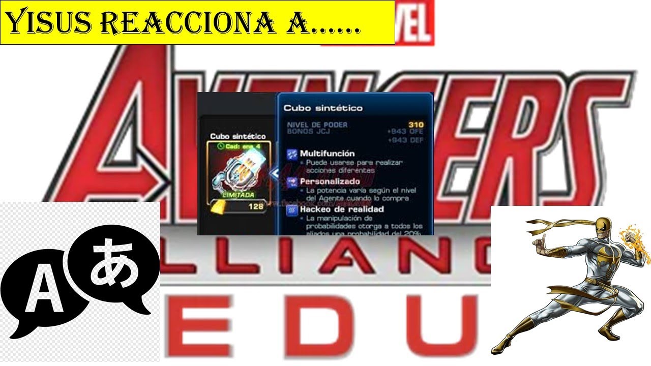 REACCIONAMOS A TRADUCCION ESPAÑOL Y 95%DE BUGS RESUELTOS - MARVEL AVENGERS ALLIANCE REDUX