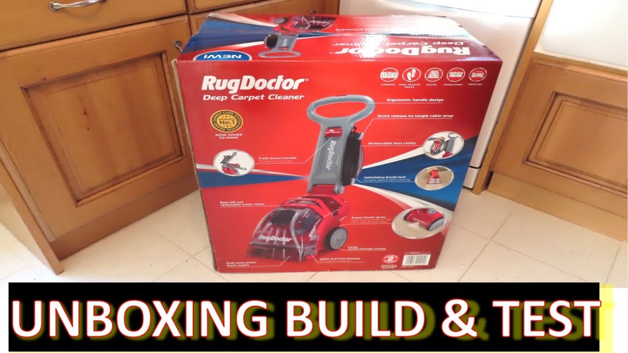 Rug Doctor Portable Deep Cleaner Unboxing, full build and results!