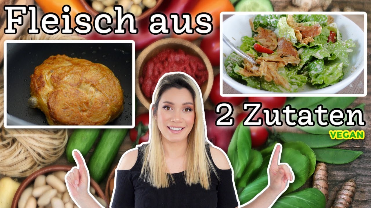 Veganer Fleischersatz mit nur 2 Zutaten 😱 #veganchicken | yummypilgrim