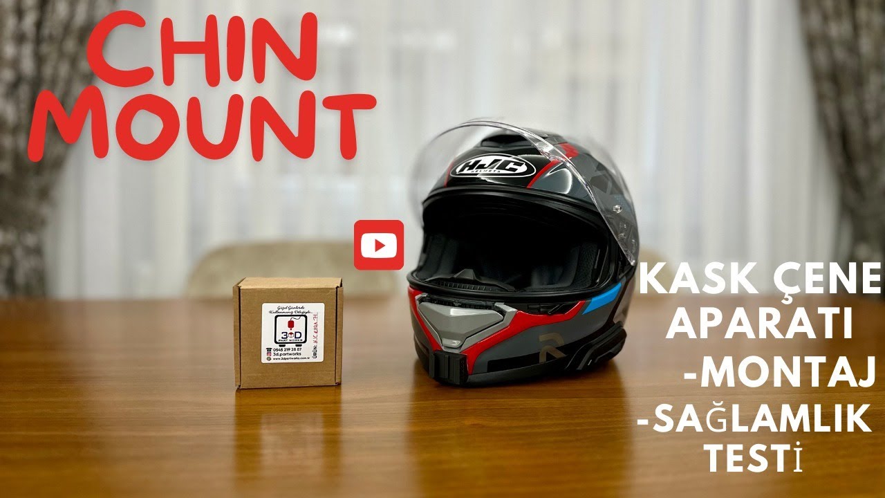 CHIN MOUNT / KASK KAMERA ÇENE BAĞLANTI APARATI Sağlamlık Testi / Montaj/Eskisi Yenisi Karşılaştırma