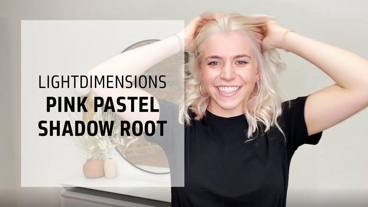Pastel Pink Shadow Root Blonde Tutorial | LightDimensions | Goldwell Education Plus
