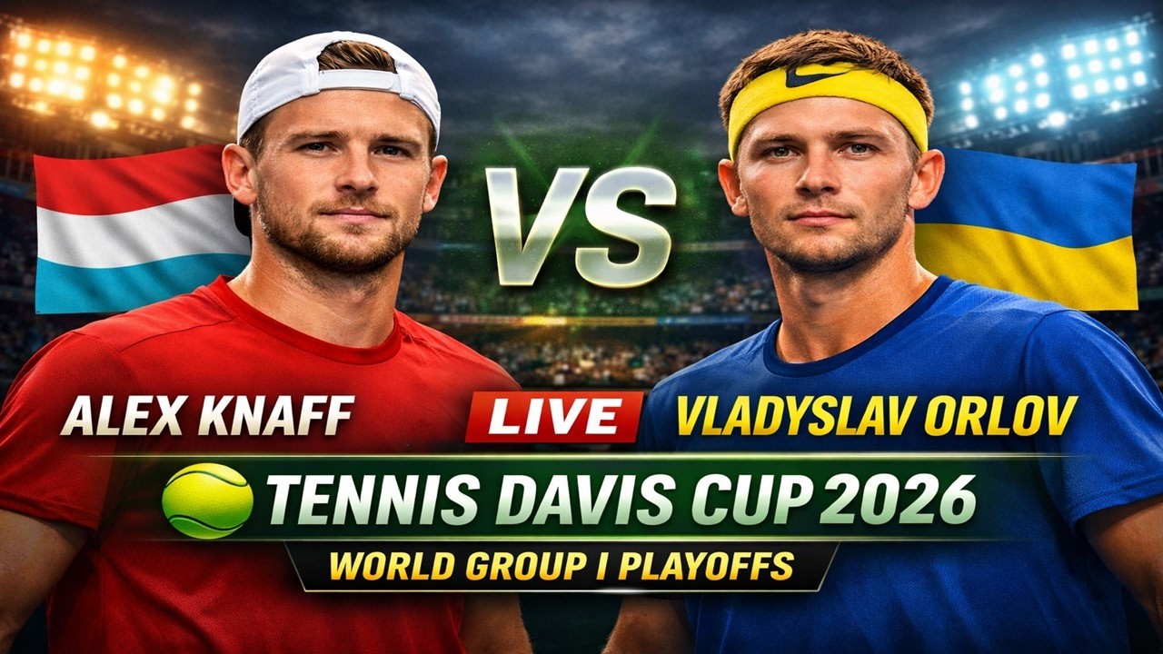 Alex Knaff vs Vladyslav Orlov 🎾LIVE TENNIS DAVIS CUP 2026 | World Group I Playoffs