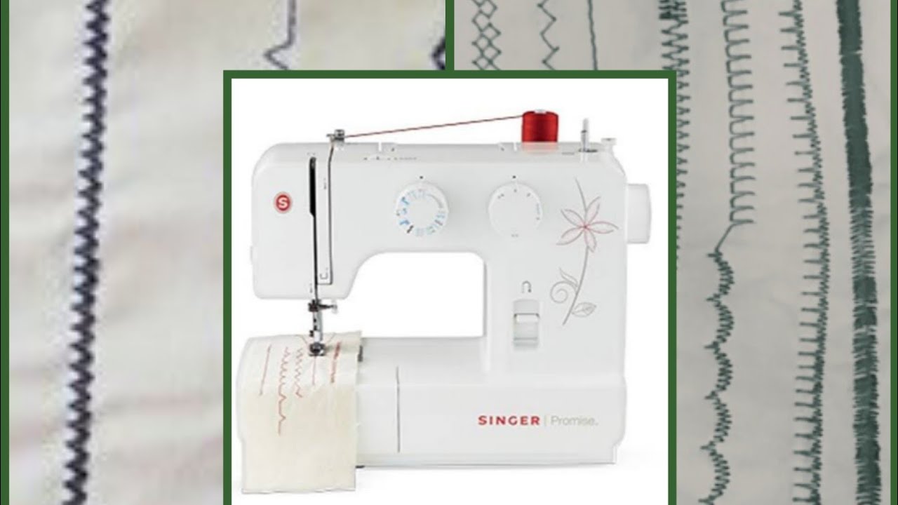 how to use singer promise 1412 sewing machine decorative stitches demo part 2