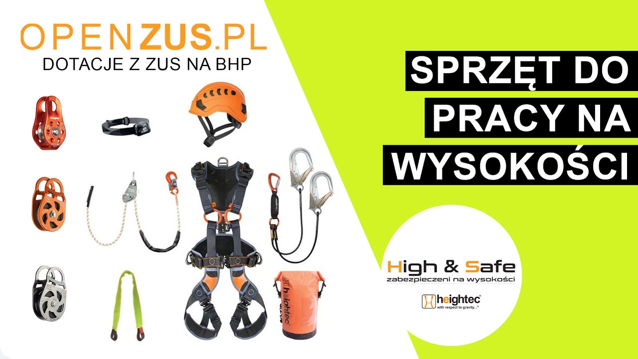 Kup z dotacji ZUS na BHP!💰 High&Safe: Innowacyjny sprzęt do pracy na wysokości