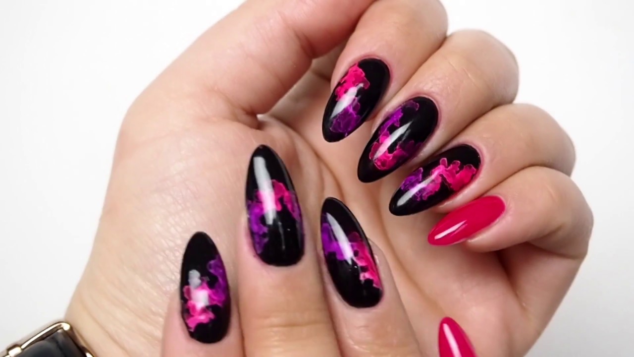 💅 KOLOROWY DYMEK NA PAZNOKCIACH - SMOKE NAILS TUTORIAL
