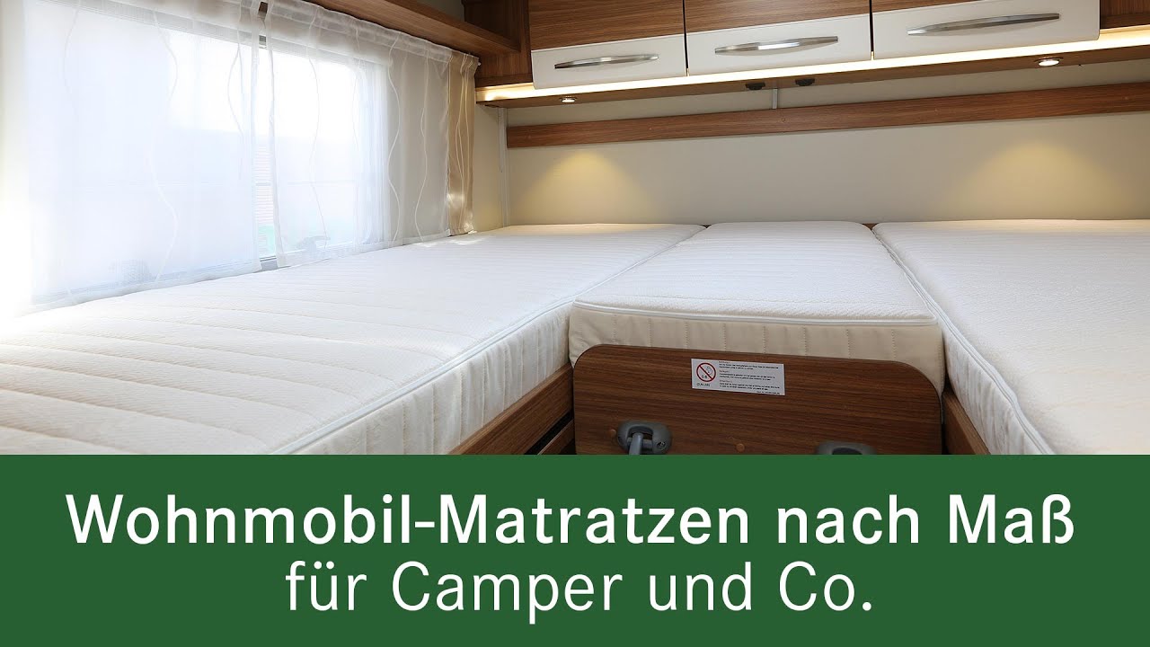 Matratzen nach Maß für Wohnmobil, Wohnwagen, Camper & Co.