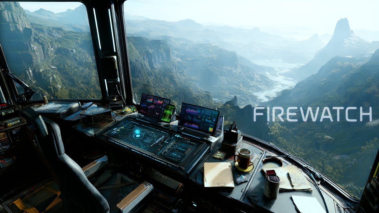 HIGH-TECH FIREWATCH | 2h Ambient Music + Radio Chatter for Focus