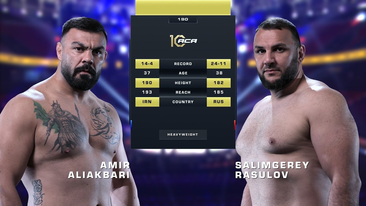 Амир Алиакбари vs. Салимгерей Расулов | Amir Aliakbari vs. Salimgerey Rasulov | ACA 190