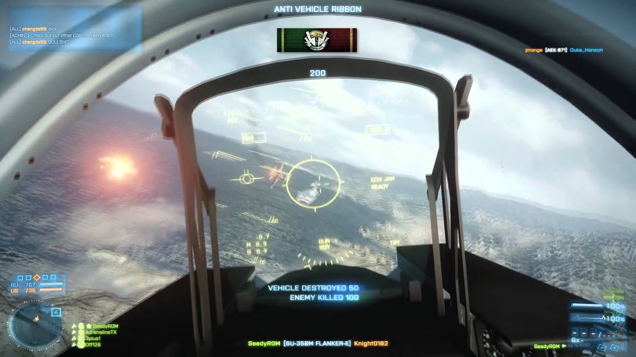 [BF3 Jets] Day 71 - Post-patch Jet Teamwork (with voice chat)