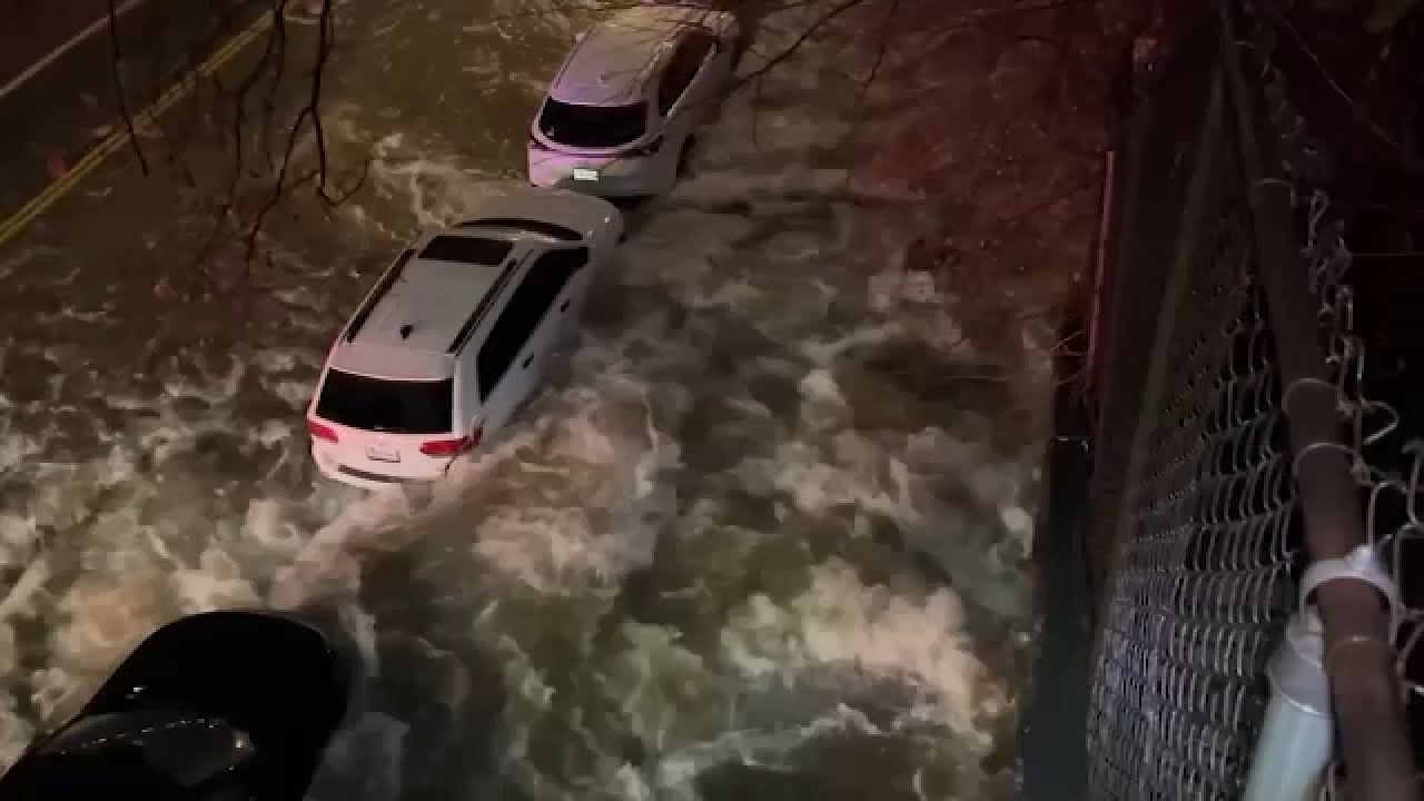 Water main break submerges cars, leaves streets full of mud and debris
