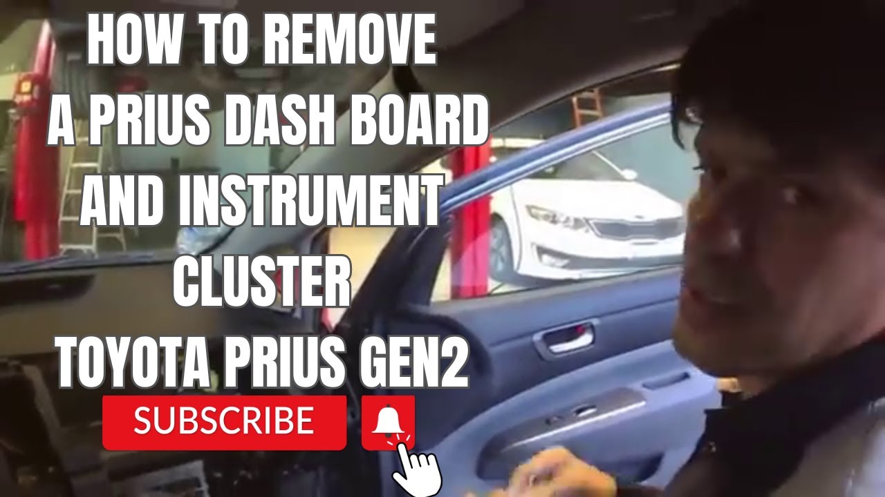 How To Remove a Prius Dash Board And Instrument Cluster