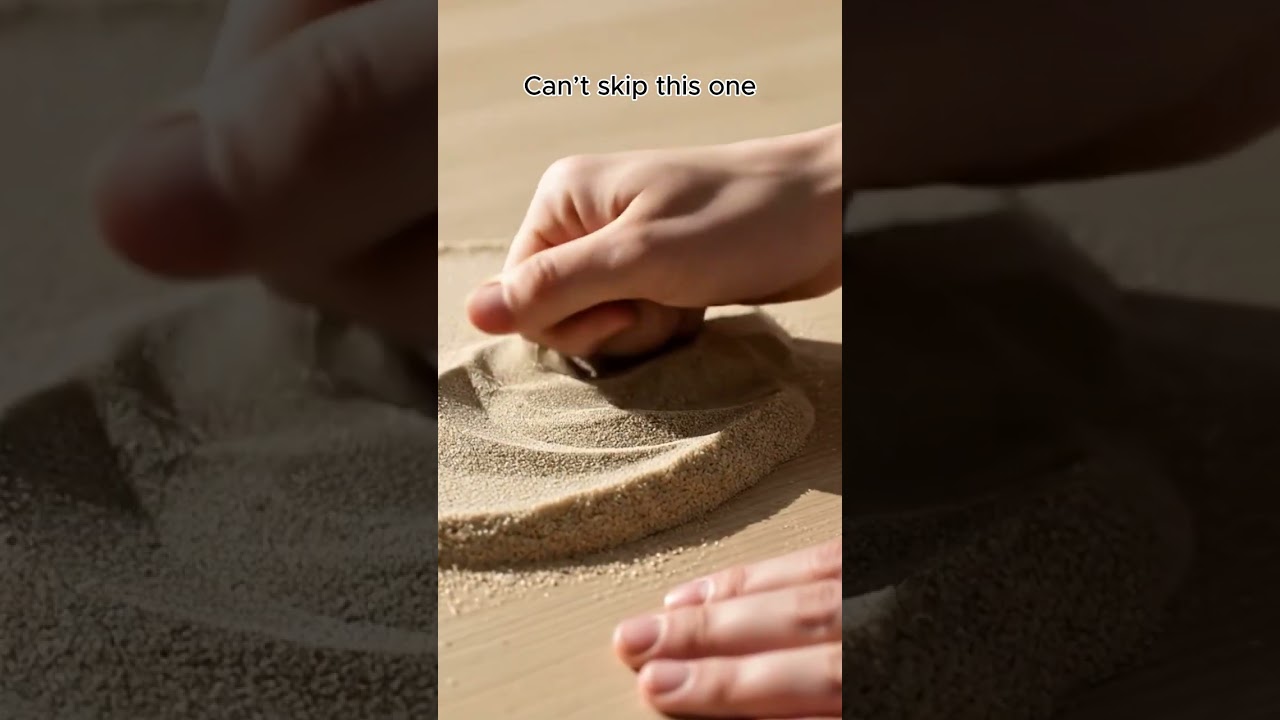 Thumb Roll Sand Curve ASMR | Deeply Relaxing Hand Movements for Sleep 😴