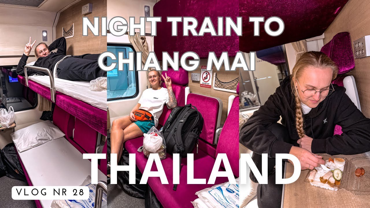 Night train Bangkok to Chiang mai from new station bang sue grand station vlog28 Krung thep aphiwat
