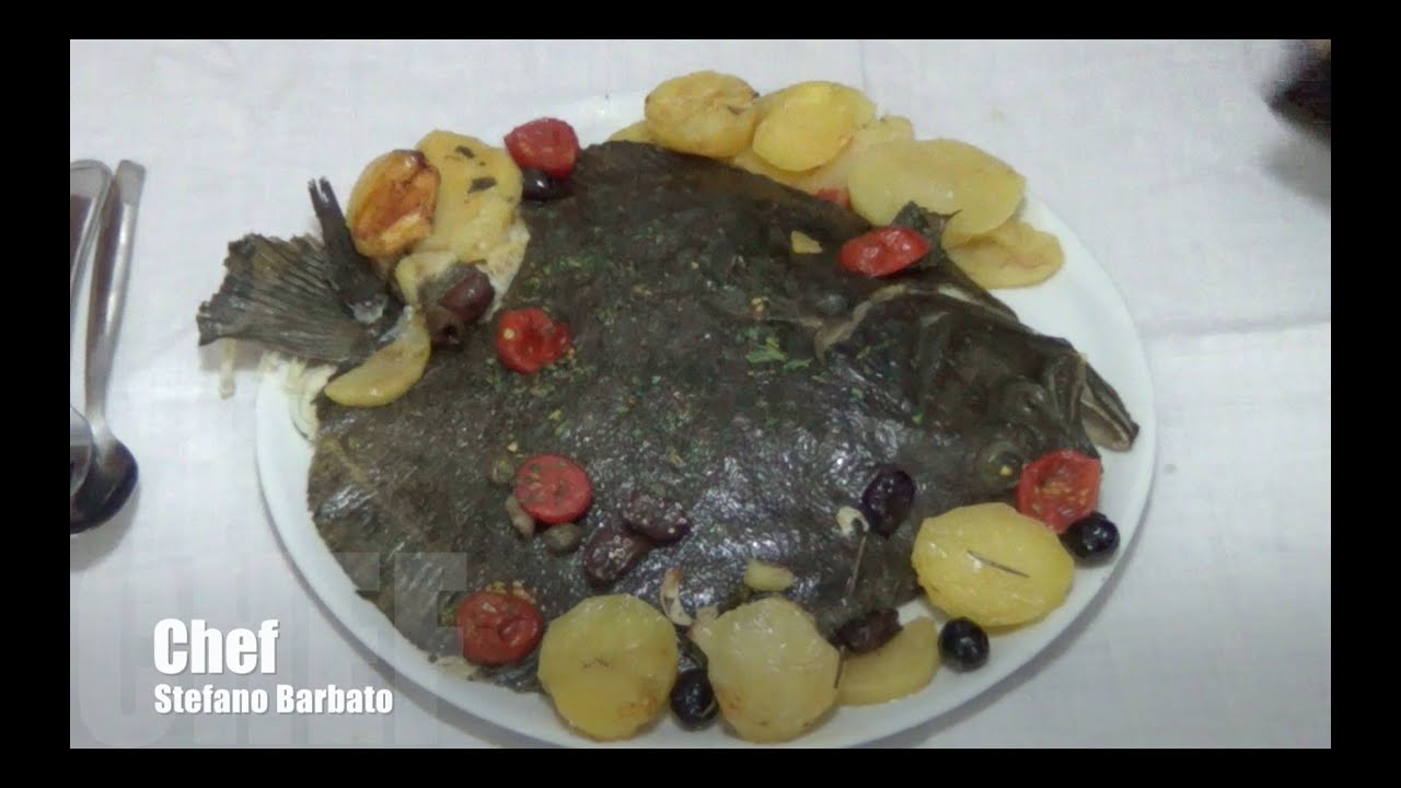 Rombo al forno con patate Chef Stefano Barbato