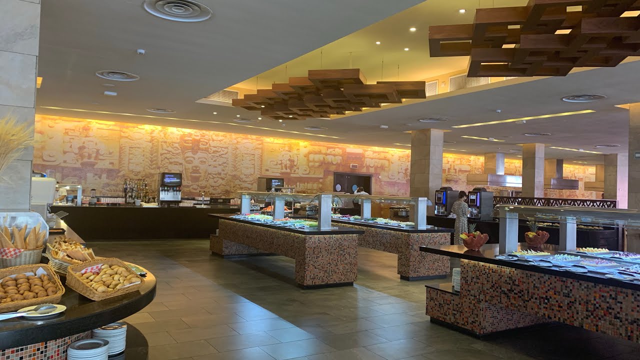 Barcelo Maya Caribe buffet lunch menu January 2023
