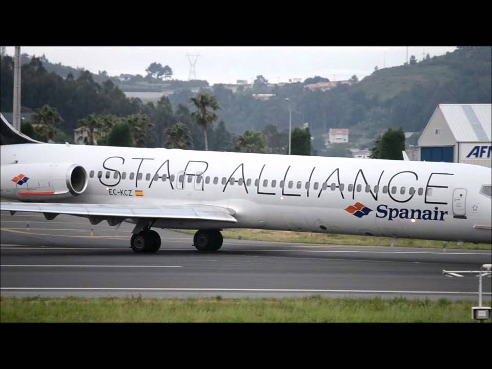 despegue MD-87  spanair alvedro HD