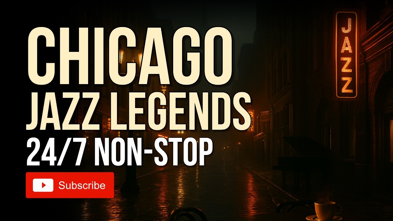 🔴Jazz Station in Chicago 🎷 12H Non-Stop Legends Mix | Road to 1,000 Subs!