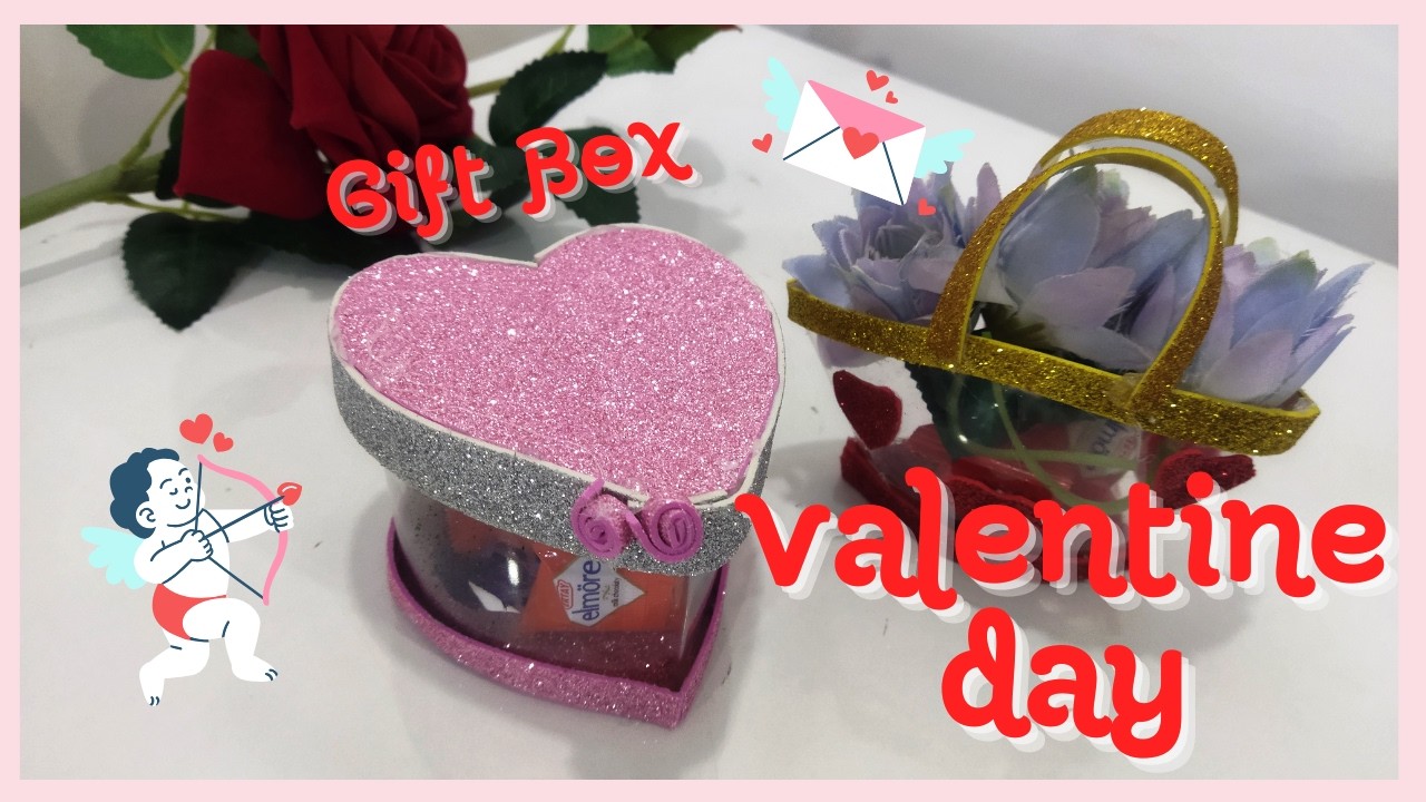 DIY valentine's day gift from Plastic bottle | Heart shape valentine's day box | Valentine day craft