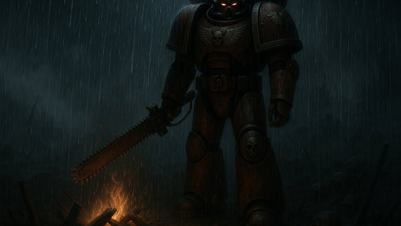 ⚔️Warhammer 40k Space Marine Rain Sounds for Sleeping 🌧️ | 24/7