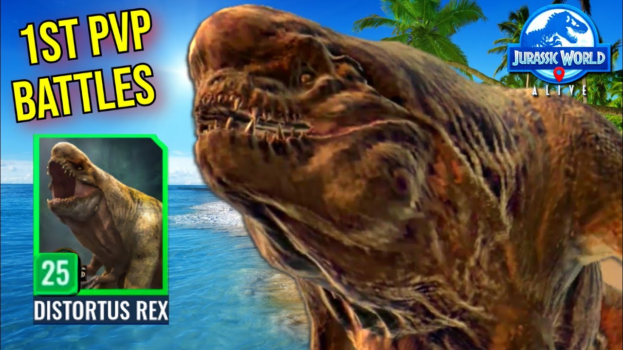 Can Level 25 Distortus Rex COMPETE? | Jurassic World Alive PvP