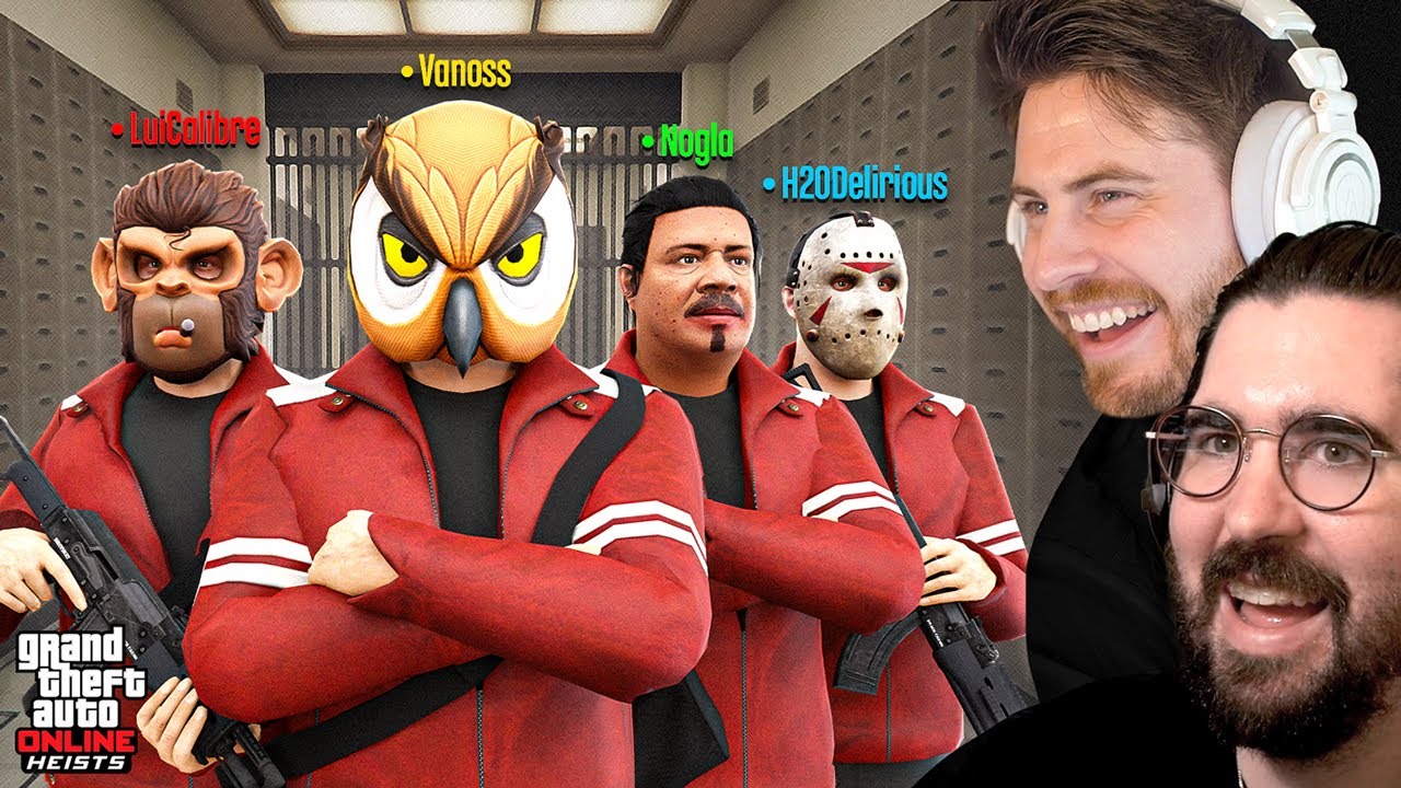 ALL OF THE GTA 5 VANOSS CREW HEISTS - Nogla & Terroriser React!